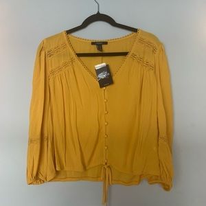 NWT Forever 21 yellow top